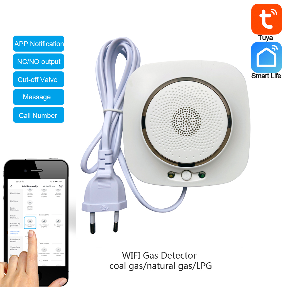 Wifi Smart Plug - Détecteur de gaz naturel WIFI, prise