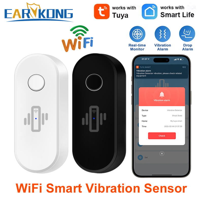 Door Window Sensor - Tuya – détecteur de vibrations WiFi,
