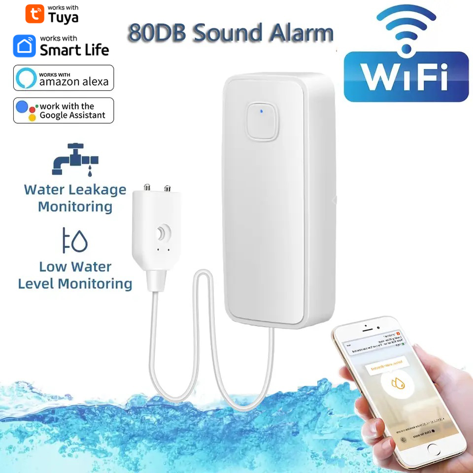 Smart Home Water Level Sensor - Tuya-Capteur de fuite d'eau intelligent, détecteur