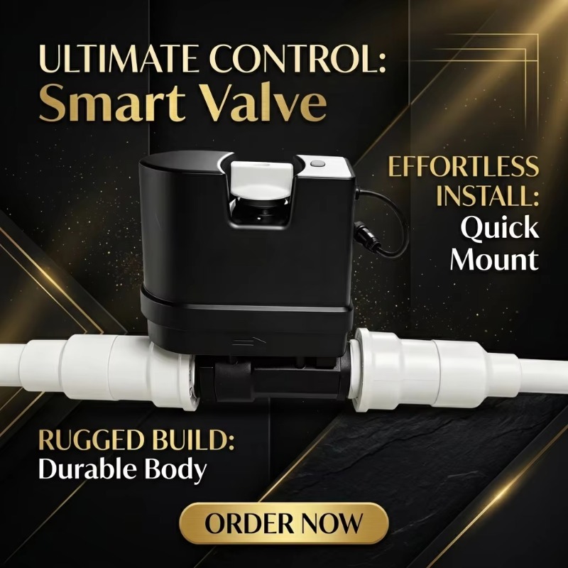 Wifi Water Leak Detector - Vanne d'eau intelligente WiFi avec débitmètre,