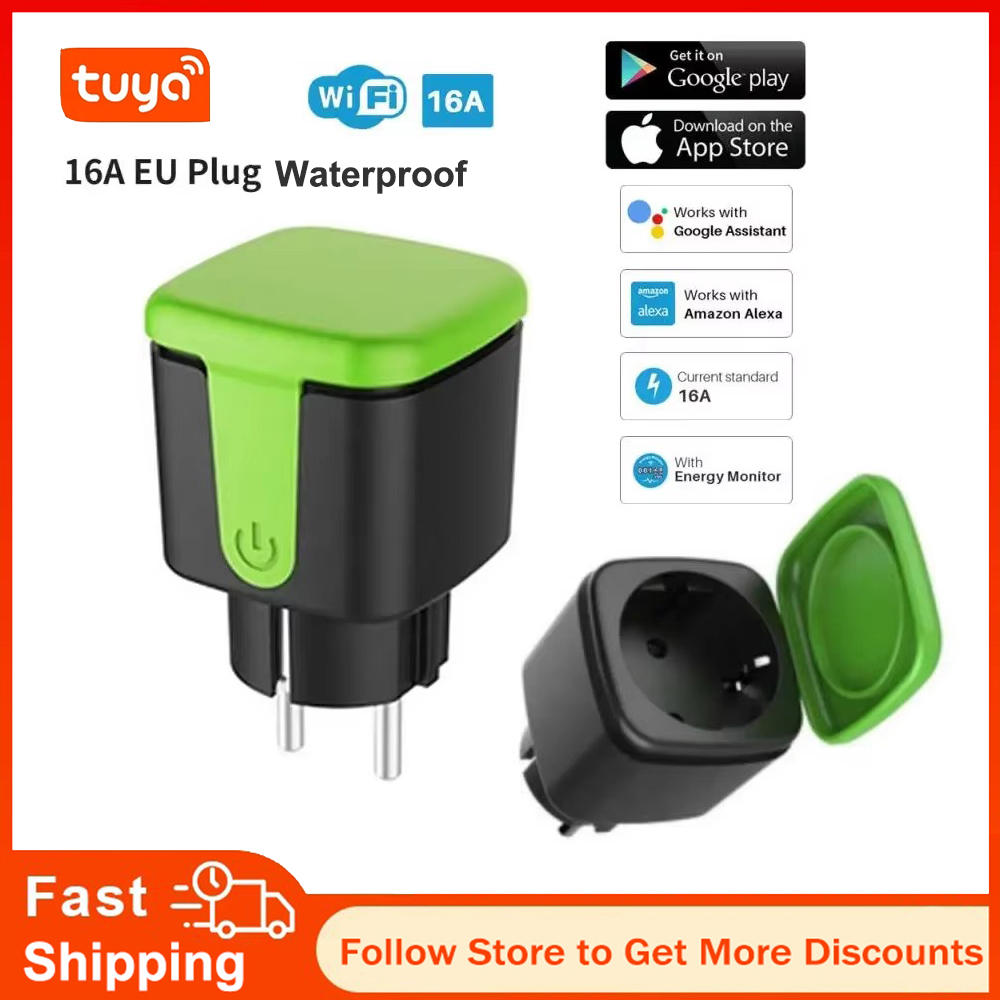 Smart Home For Living - Prise intelligente WiFi Tuya EU 16A,