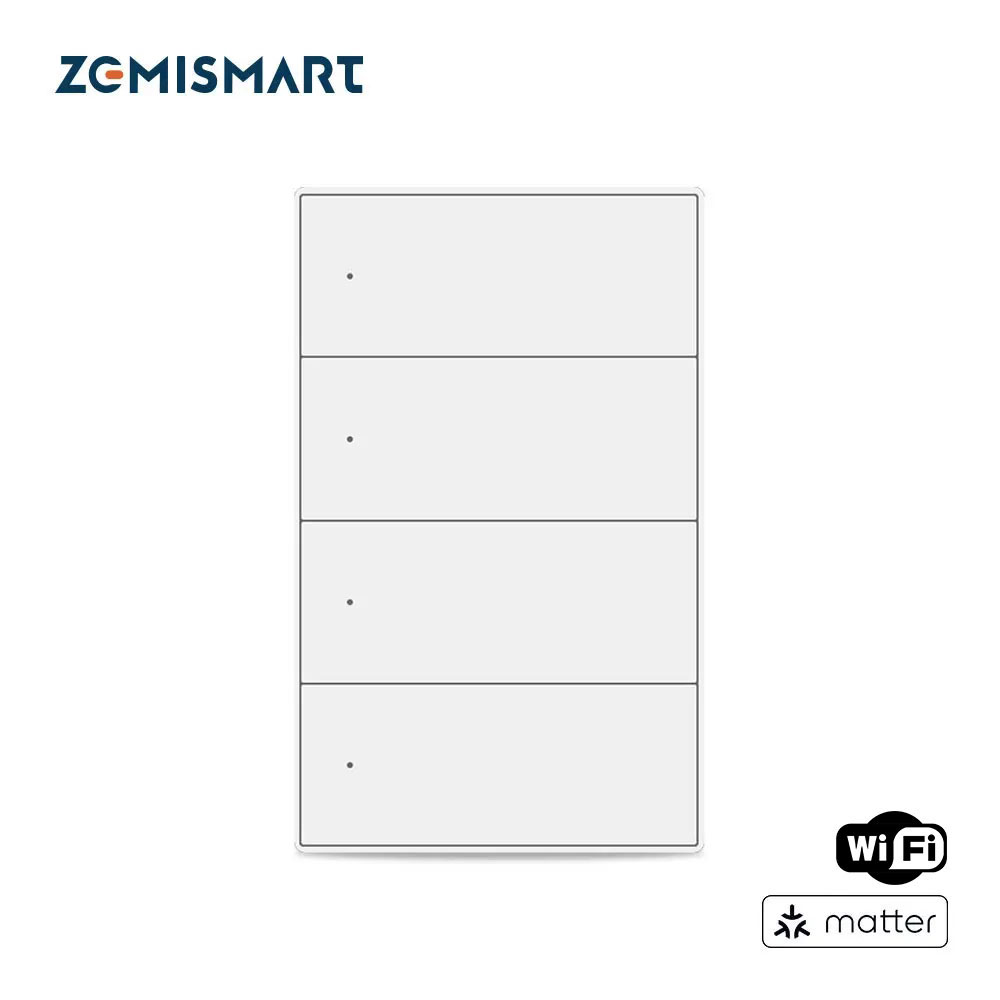 Smart Home Group - Zemismart Matter-Joli d'éclairage mural intelligent, interrupteurs