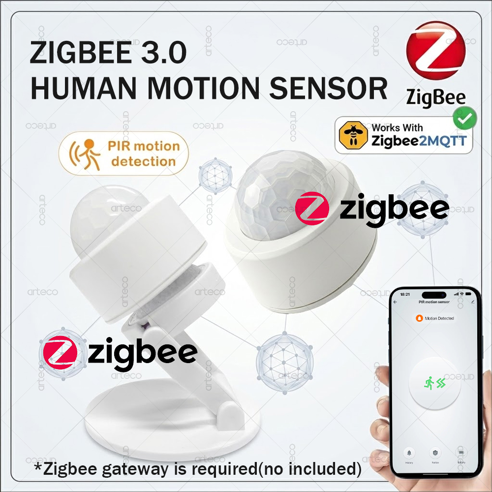 Smart Home Zigbee Gateway - Détecteur de mouvement PIR mini Zigbee