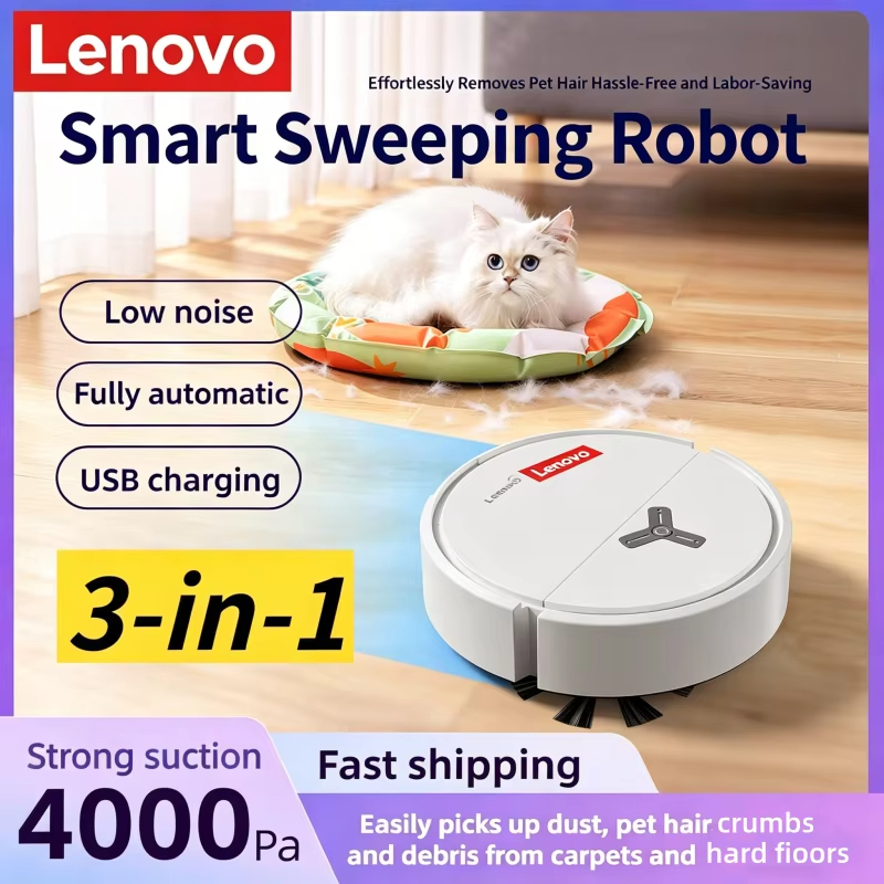 Smart Home Tools - Robot aspirateur intelligent 3-en-1 Lenovo 4000Pa