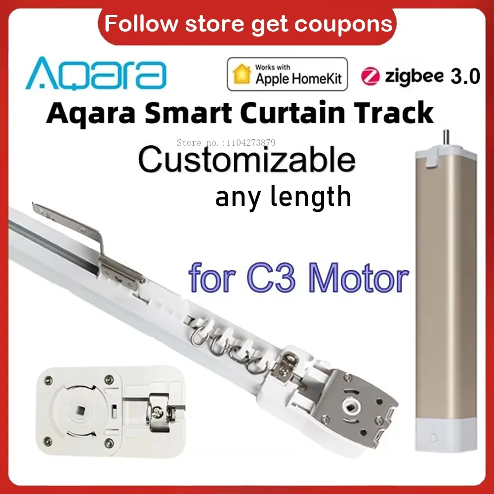 Smart Home Group - Aqara-Rail de Corniche Électrique Intelligent, Système