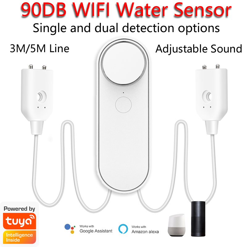 Wifi Water Leak Detector - Détecteur de fuite d'eau WiFi 3M/5M,