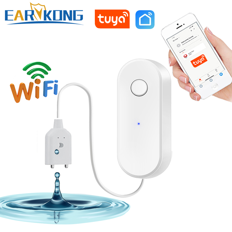 Wifi Water Leak Detector - EARYKONG-Capteur de fuite d'eau WiFi Tuya,
