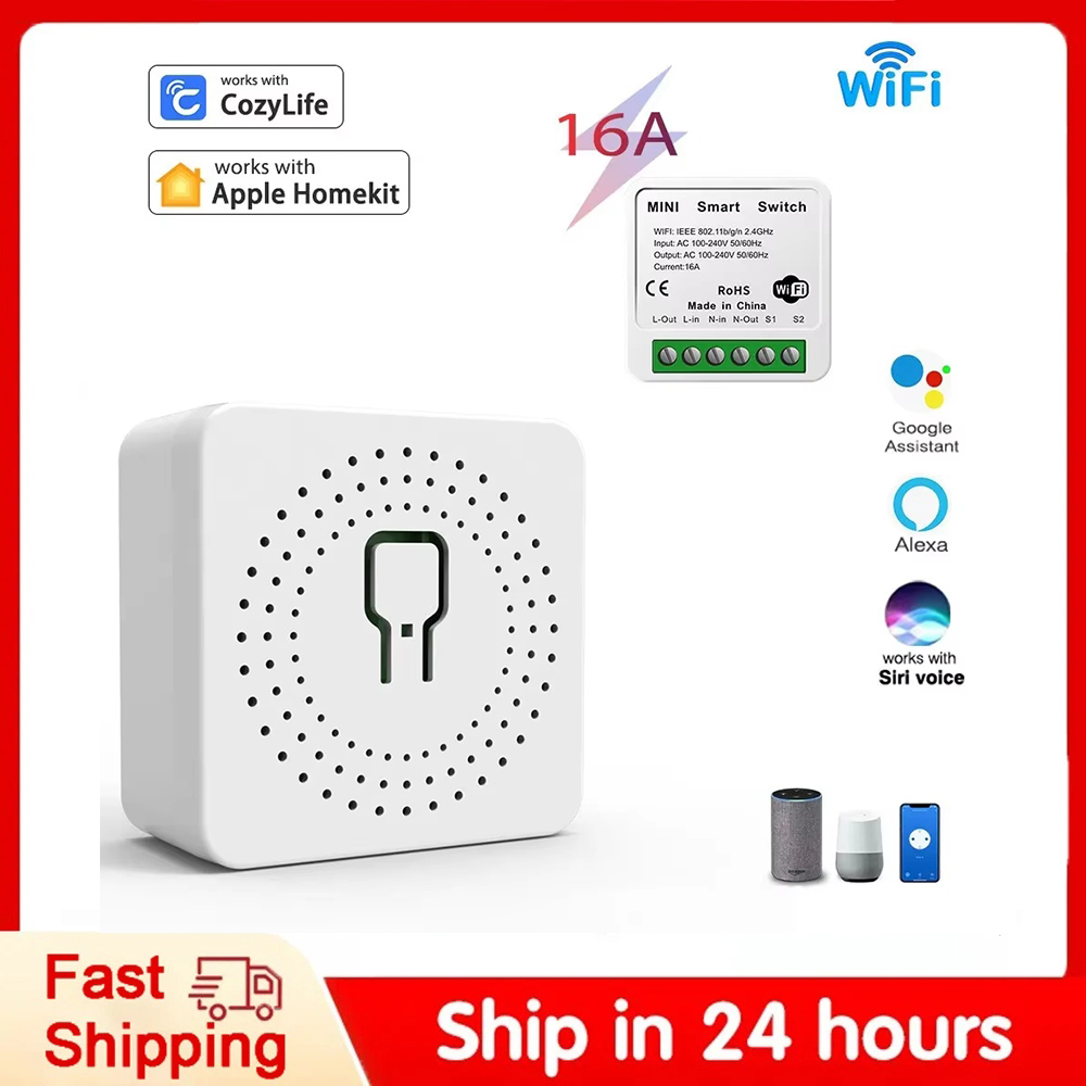 Smart Home Group - Mini disjoncteur de relais Wifi intelligent,