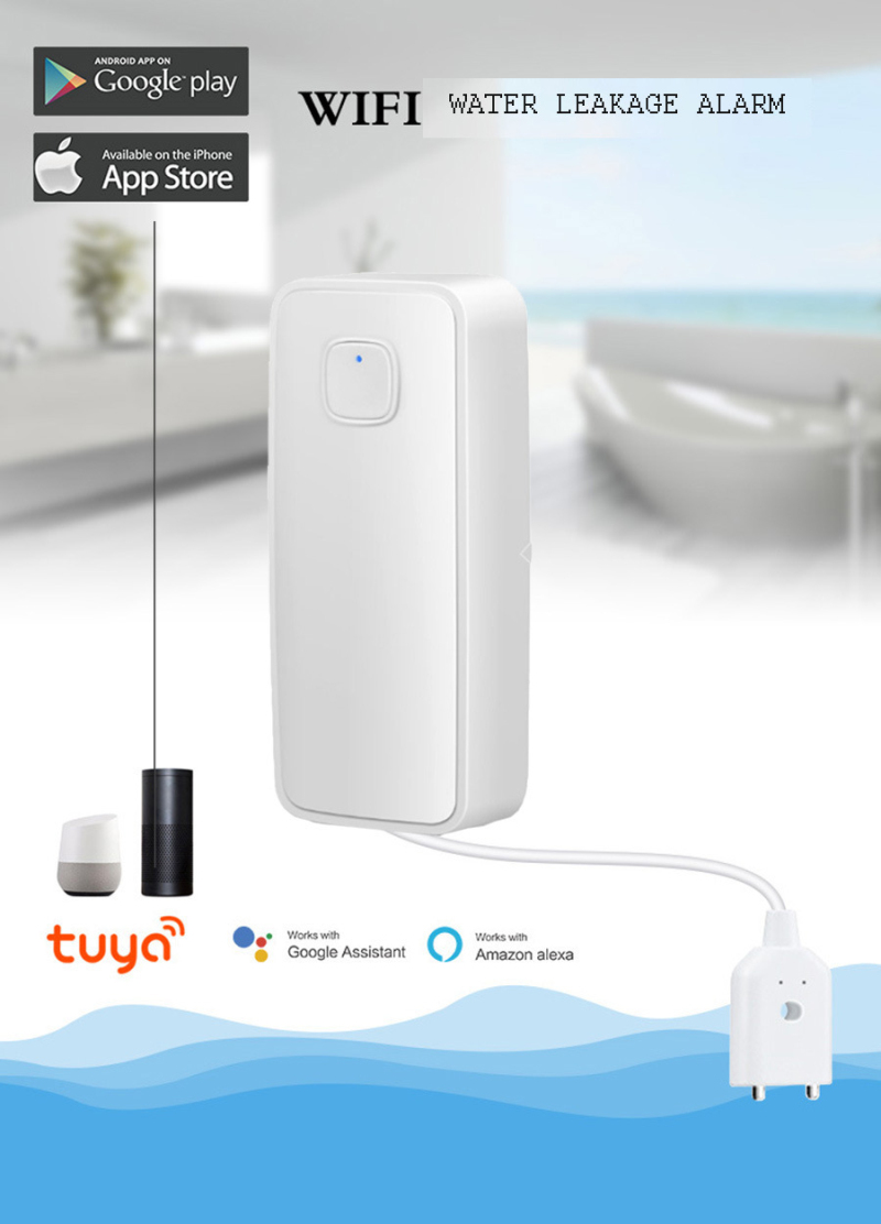Capteur d'alarme d'eau WiFi, d - Wifi Water Leak Detector avis et prix