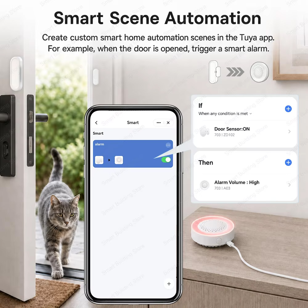 Capteur de porte/fenêtre Zigbe - Smart Home Zigbee Gateway avis et prix