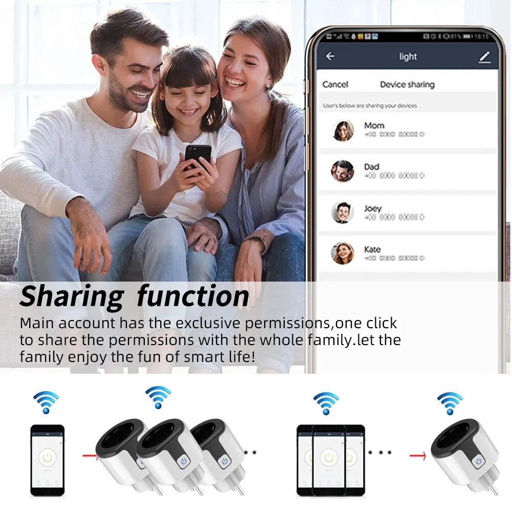 Prise intelligente WiFi EU, fo - Wifi Smart Plug avis et prix