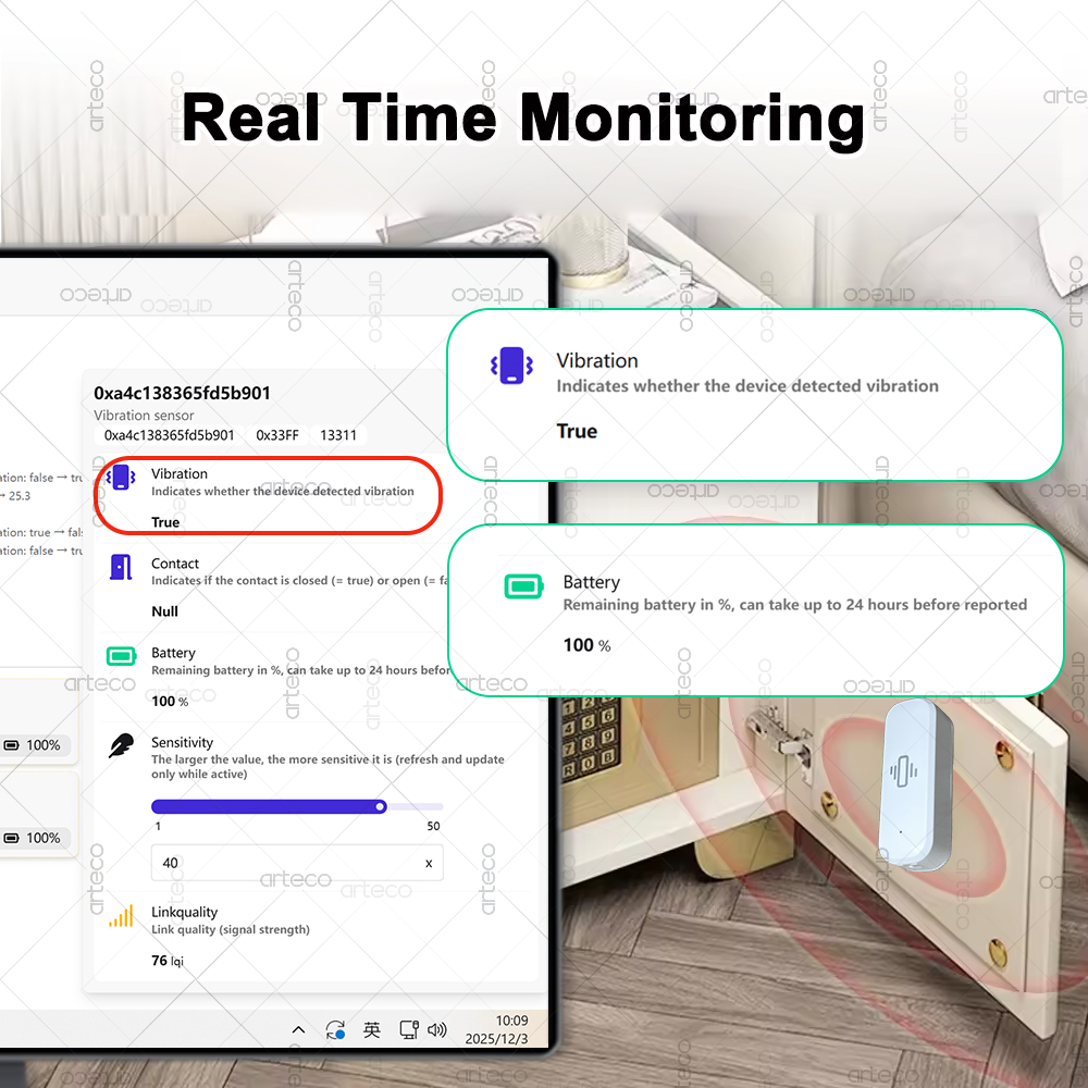 Capteur de vibrations intellig - Smart Home Tools avis et prix