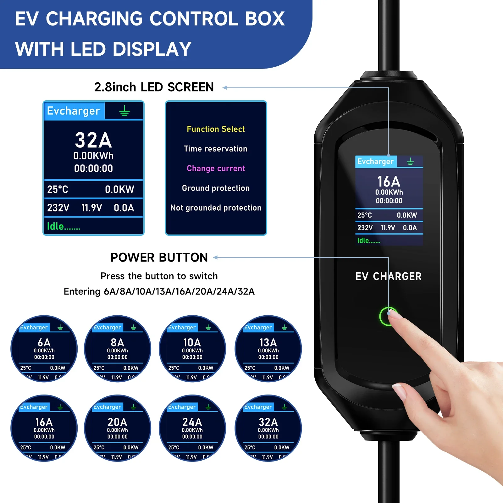Chargeur EV Puppyfc 7,2 kW Typ - Wifi Smart Plug avis et prix