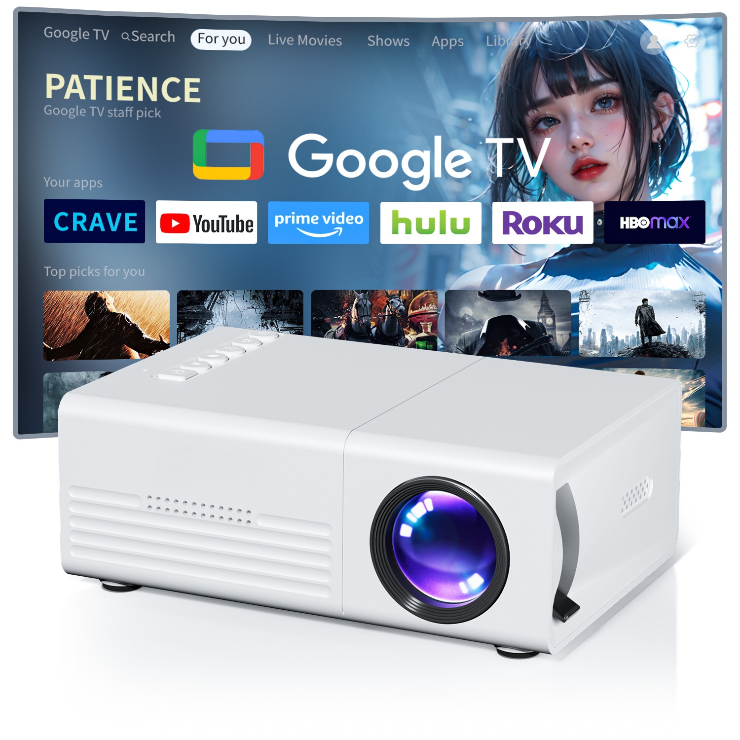 Mini projecteur TFT LCD Wifi B - Smart Home Midea avis et prix