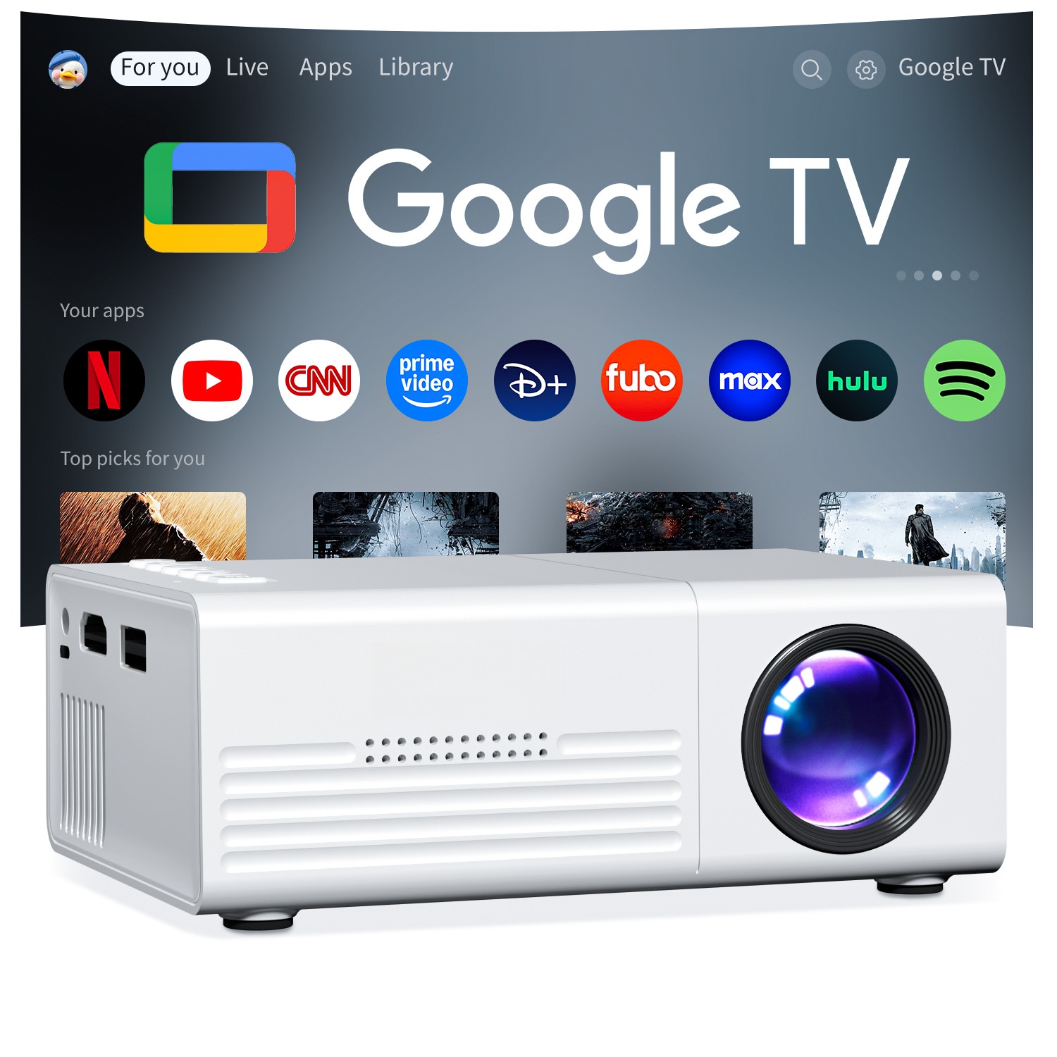 Mini projecteur TFT LCD Wifi B - Smart Home Midea avis et prix