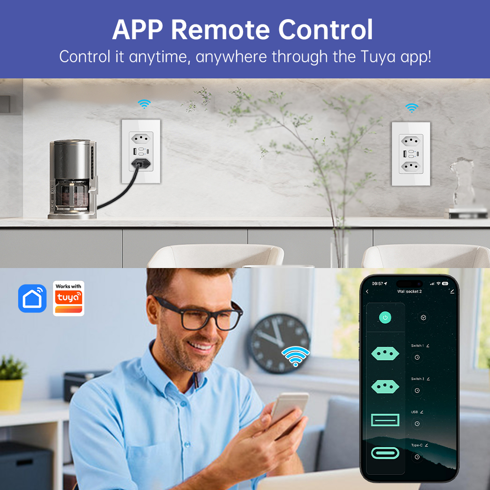 MANHOT – interrupteur de prise - Wifi Smart Plug avis et prix