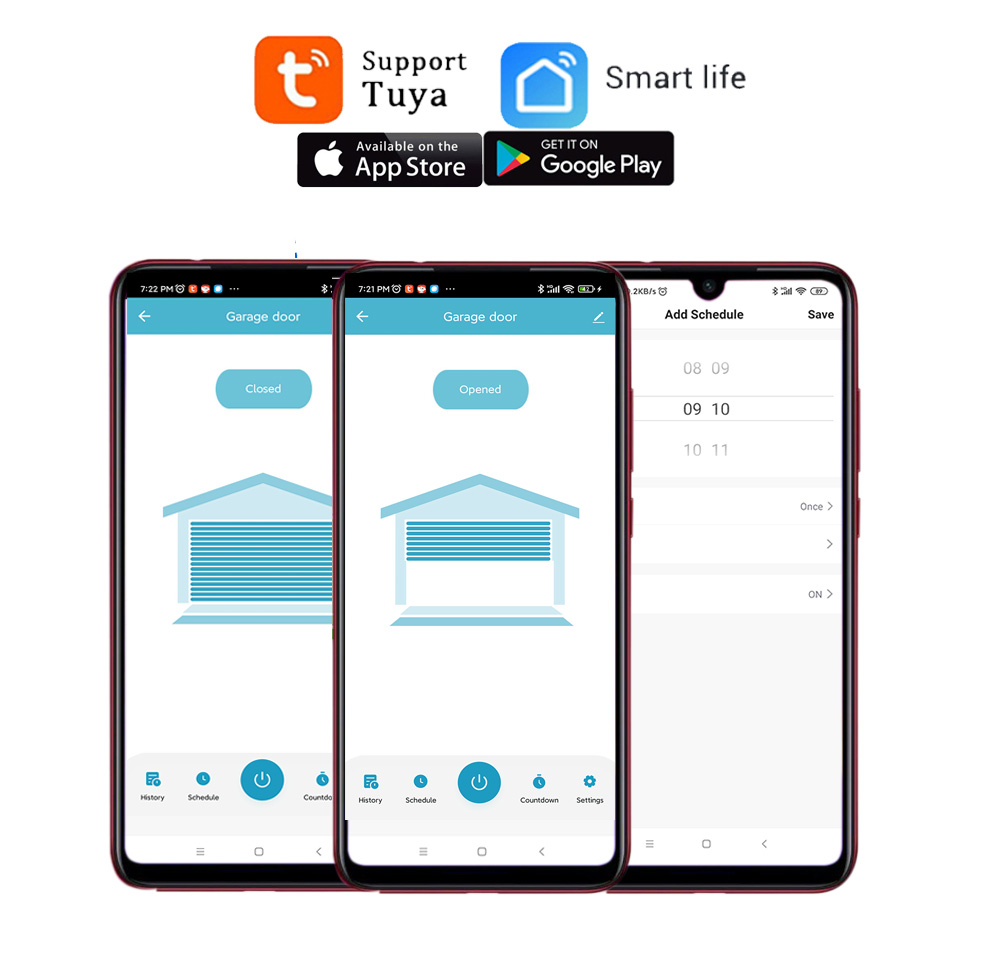 Contrôleur d'ouverture de port - Smart Garage Door Opener avis et prix