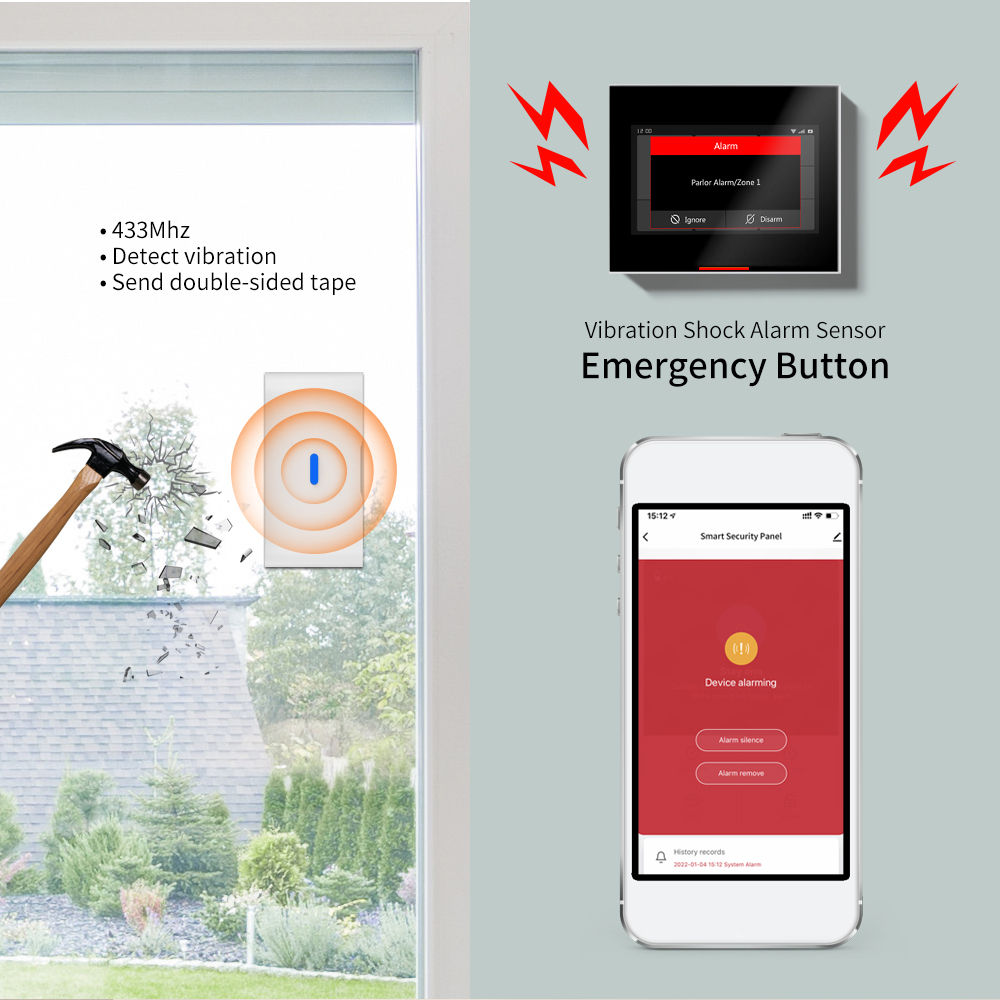 Capteur de vibration sans fil  - Door Window Sensor avis et prix