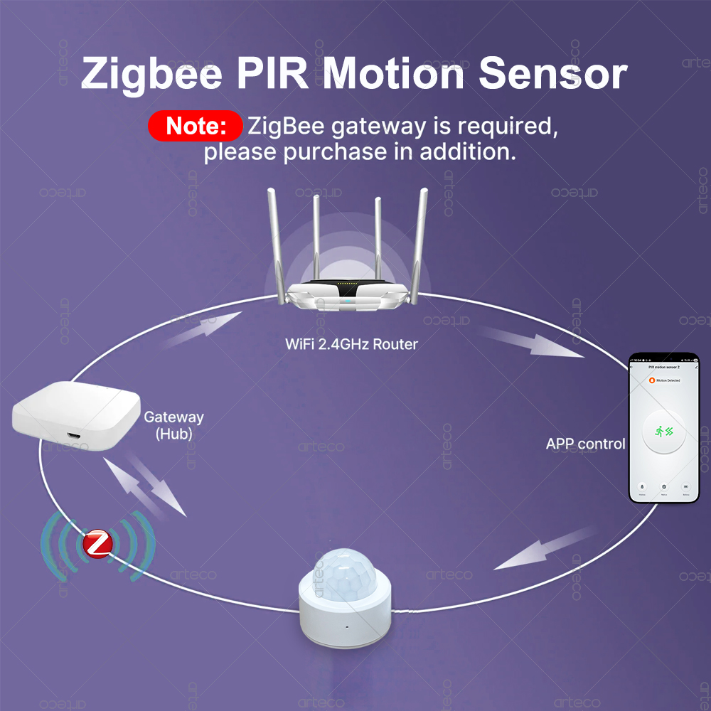 Détecteur de mouvement PIR min - Smart Home Zigbee Gateway avis et prix