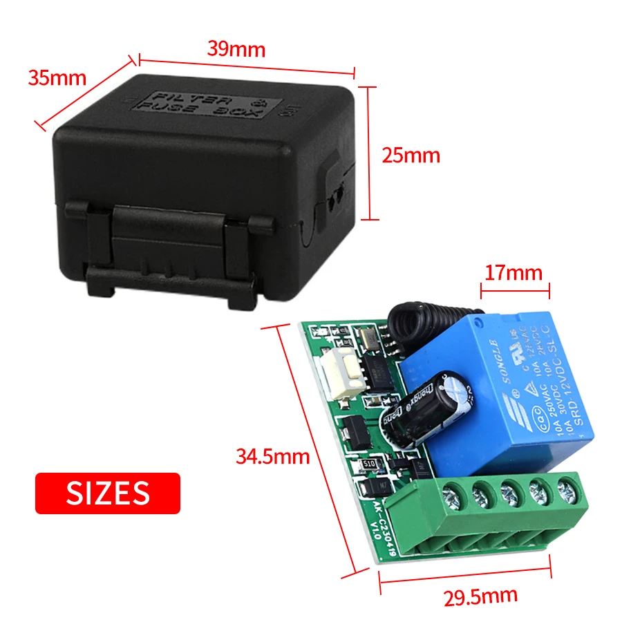 DC12V 1CH 10A relais récepteur - Smart Garage Door Opener avis et prix