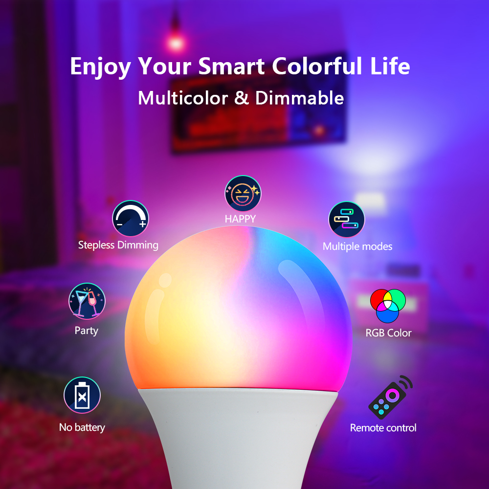 Ampoule LED RGB 16 couleurs, a - Smart Bulb avis et prix